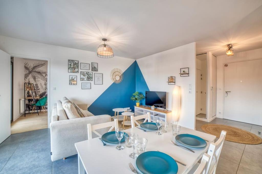 Modern'Blue - Gare Annemasse A 3Min-Geneve Acces Direct Apartment Exterior foto