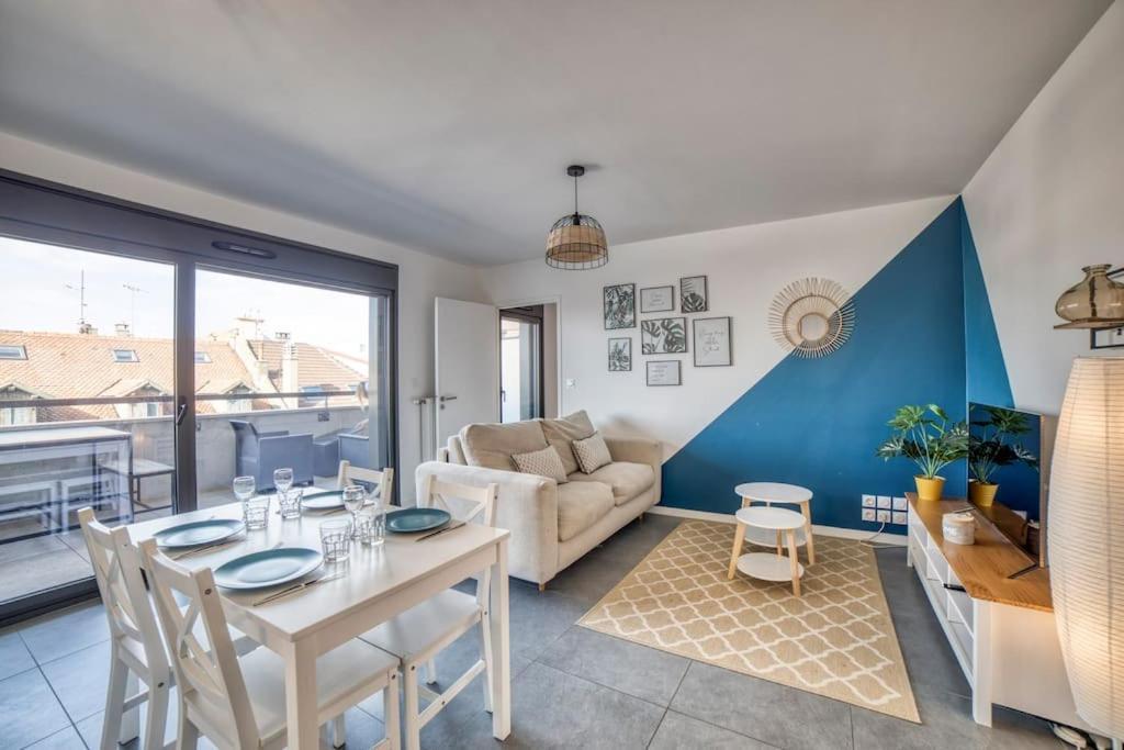 Modern'Blue - Gare Annemasse A 3Min-Geneve Acces Direct Apartment Exterior foto